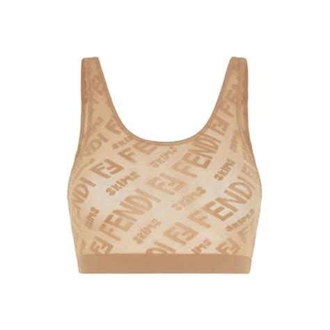 Fendi x SKIMS Hosiery Bralette California 